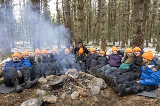 Students bond in nature — sans phones