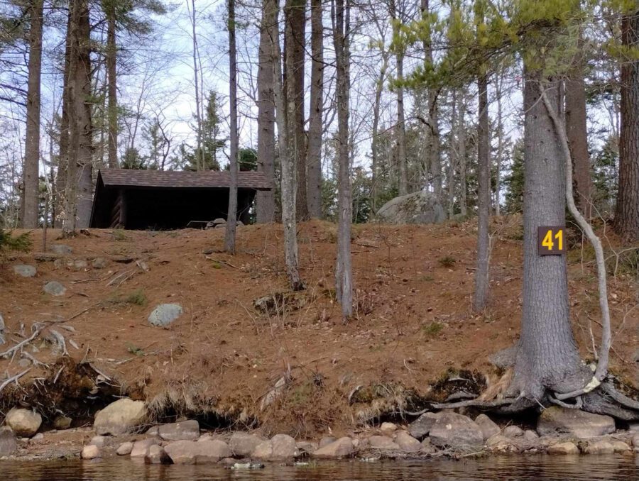 campsite on cranberry lake