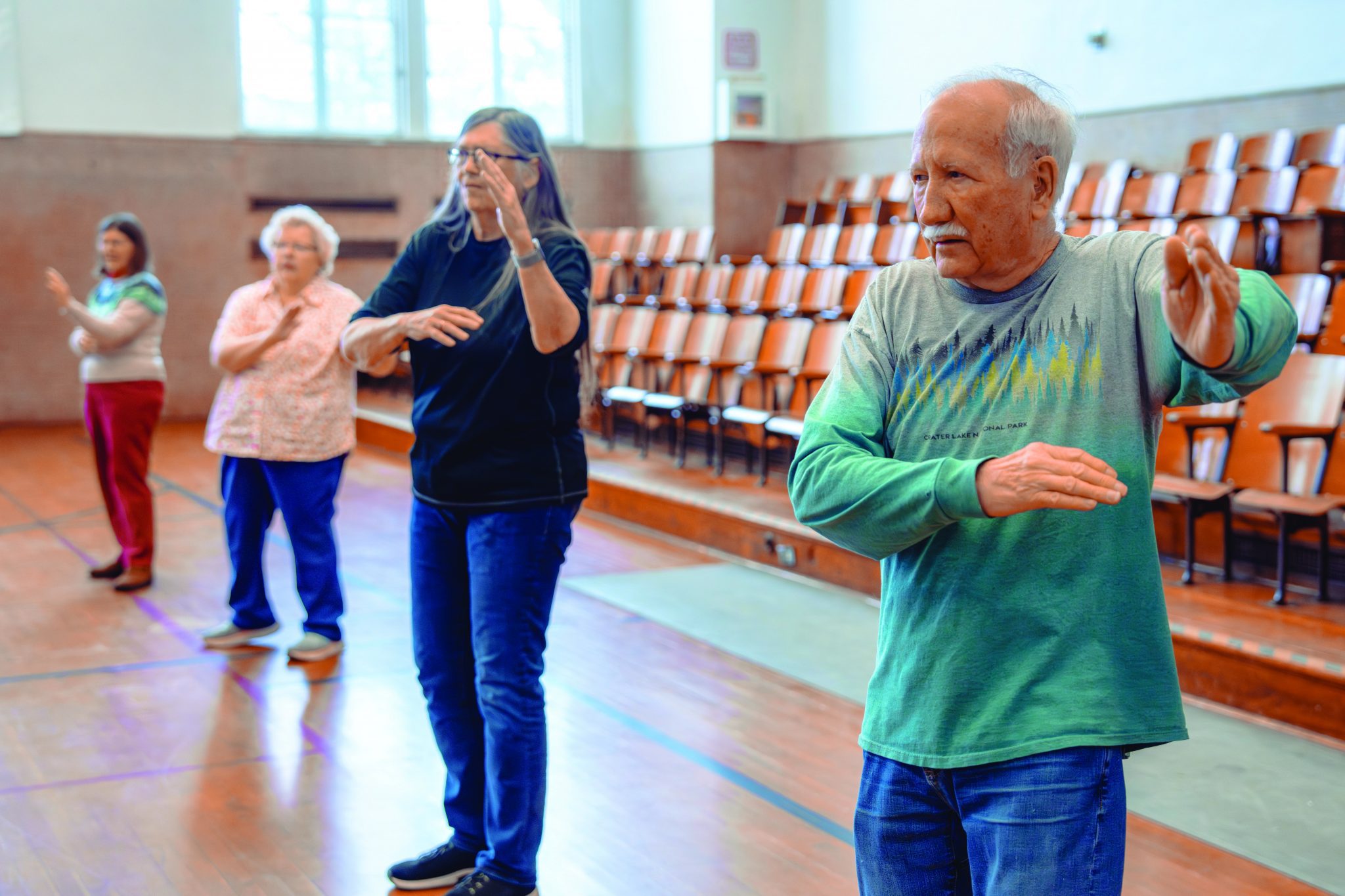 senior exercise class