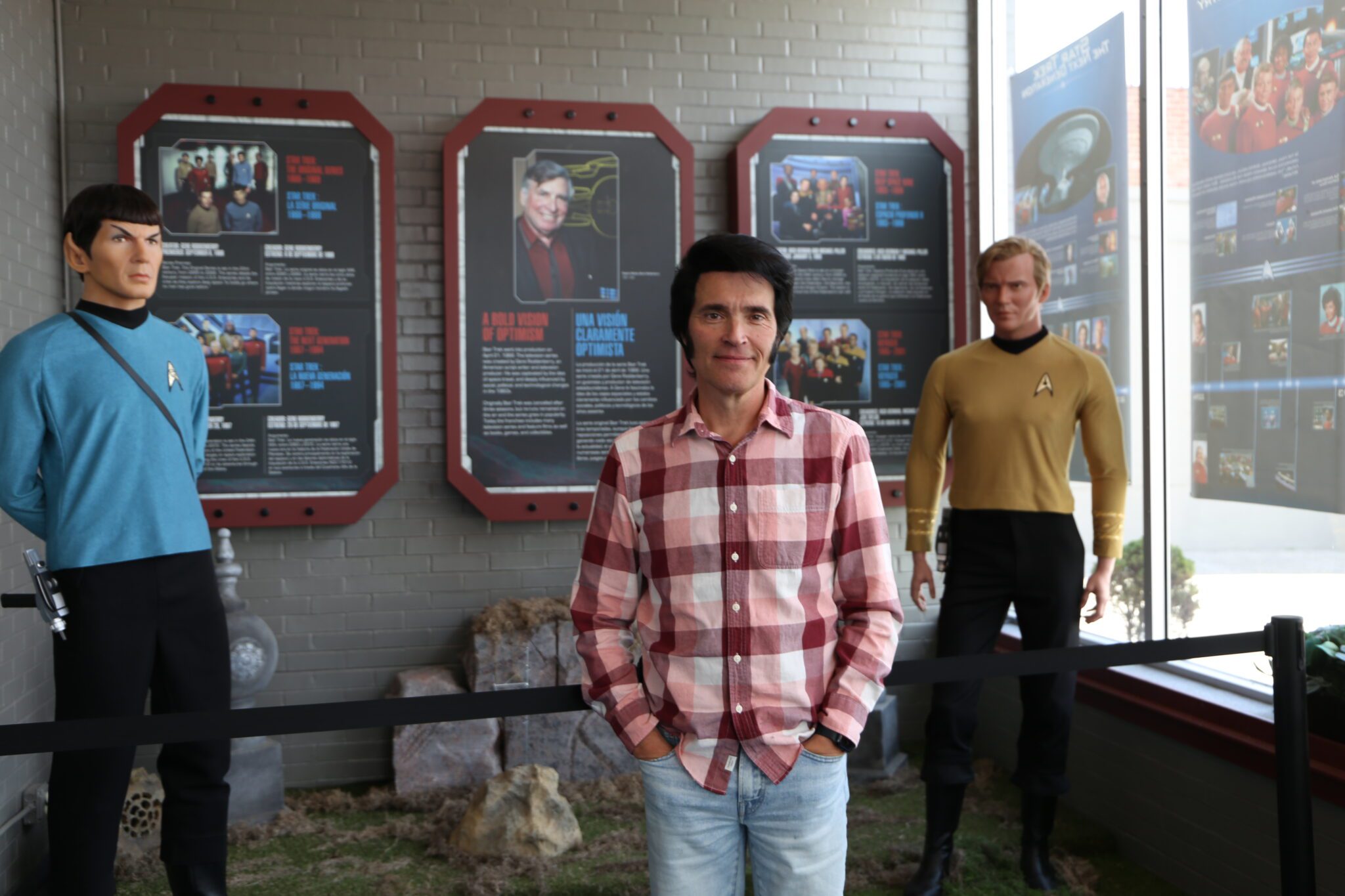 James Cawley, owner of the Star Trek Original Series Set Tour and a 38-year Elvis impersonator, opened his business's doors in Ticonderoga on Monday to welcome Star Trek and outer space enthusiasts during the 2024 solar eclipse in Ticonderoga.