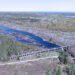 million dollar dam aerial photo