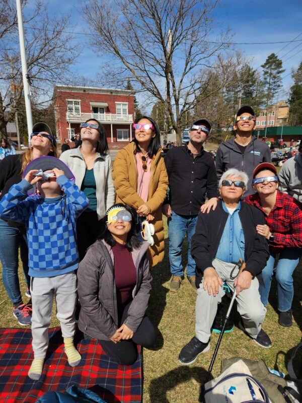 Friends and family from New York City took the kids to Saranac Lake. Photo by James M. Odato