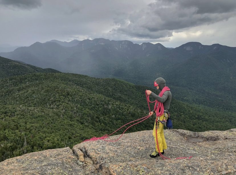 Adirondack forest ranger Robbi Mecus on Noonmark