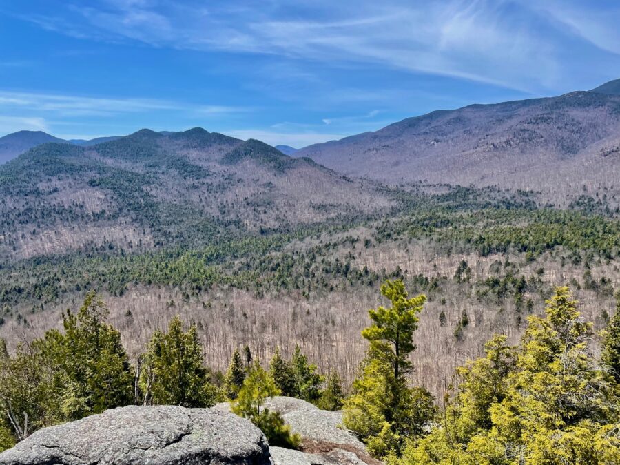 top of buck mountain in north hudson