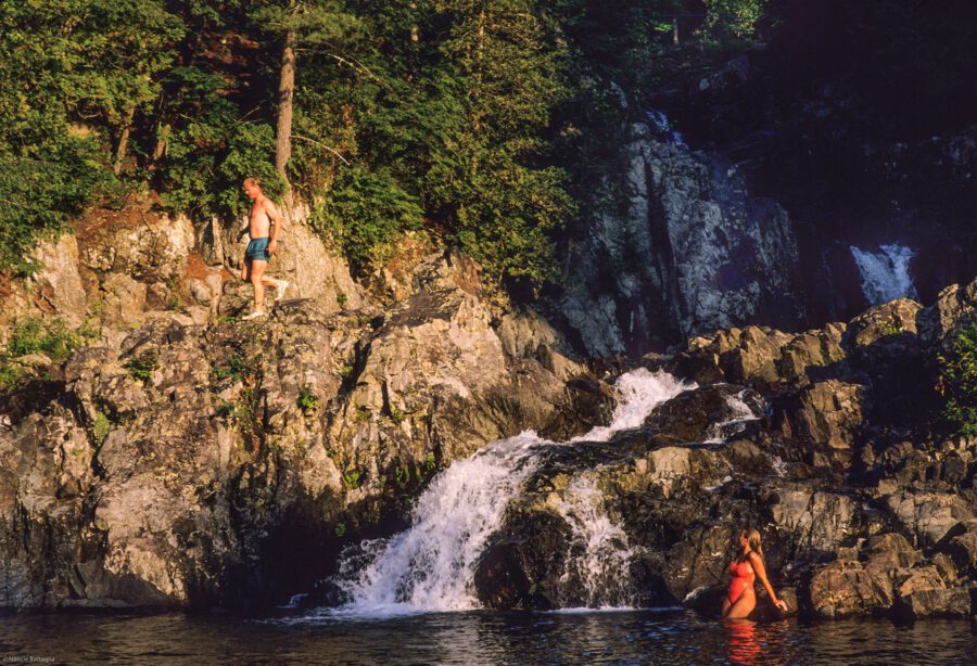 split rock falls swimming hole