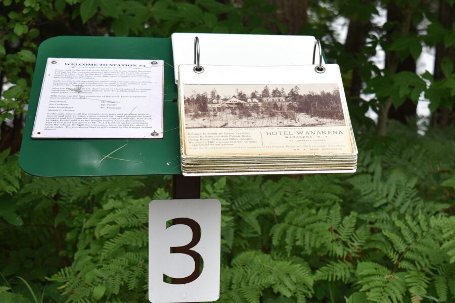 Outdoor flipbook of Wanakena history