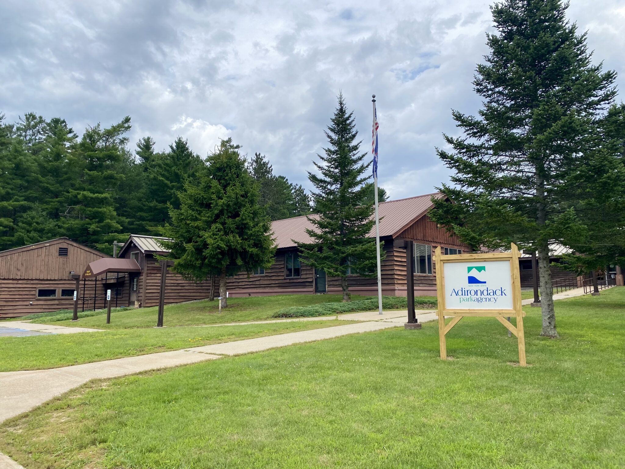The Adirondack Park Agency's headquarters in Ray Brook, slated for an additional $10 million in the budget