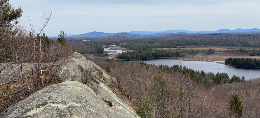 View from mountain summit