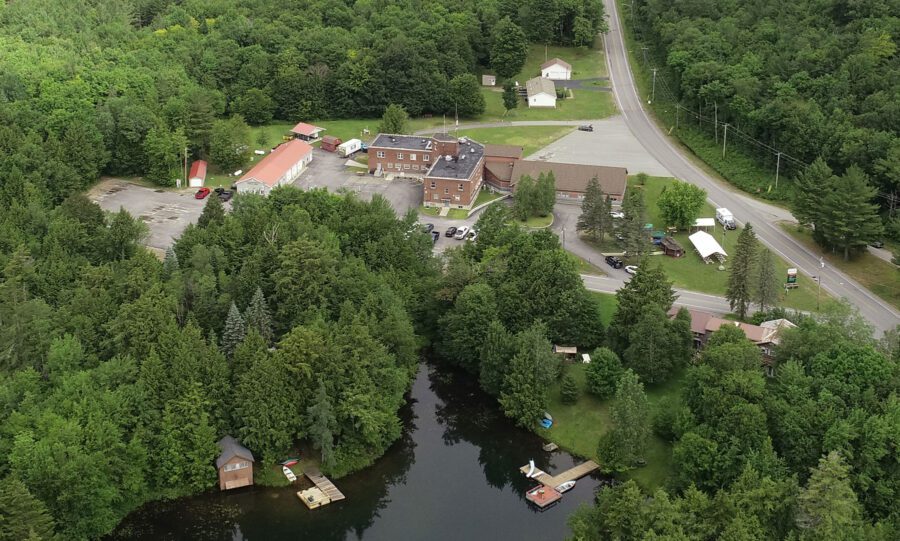 aerial photo of the Clifton-Fine Hospital