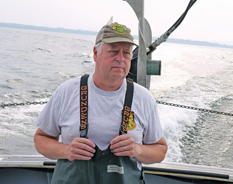 Man on a fishing boat