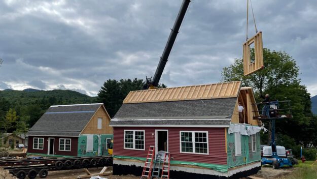 Cape homes go up at Both Meadow project in Keene.