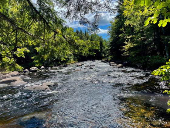 Exploring Auger Falls on the Sacandaga River