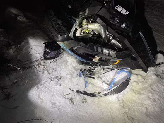 One injured after a snowmobile accident near Sacandaga Lake