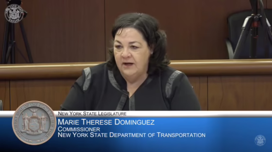 Marie Therese Domingues, commissioner of the state Department of Transportation