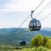 Gondola cars at Belleayre in the summer
