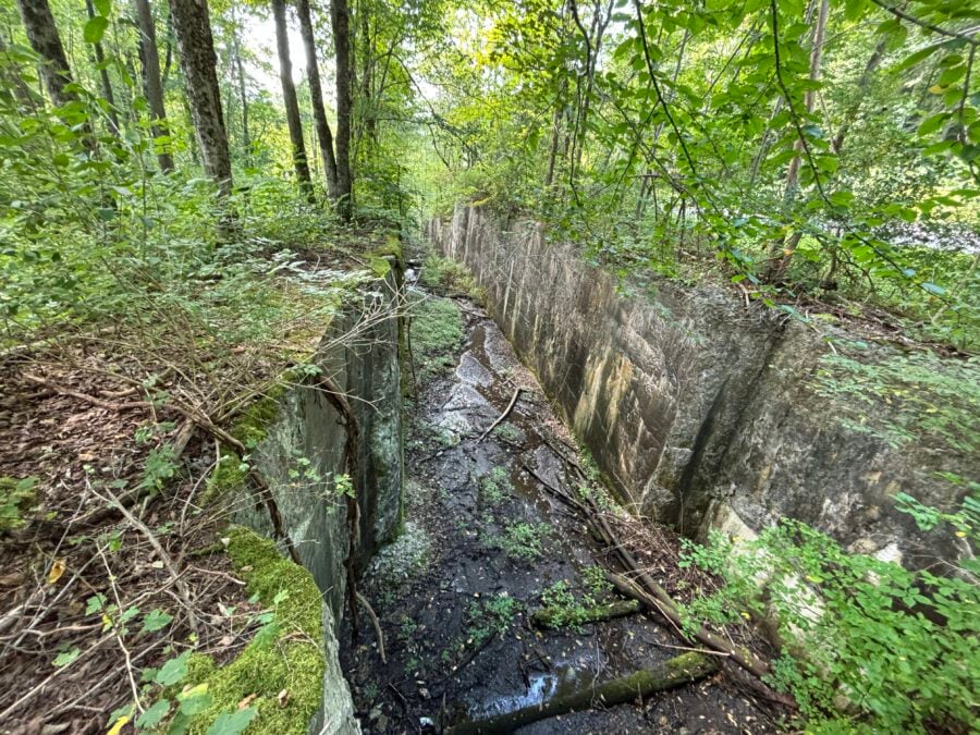 remains of the canal