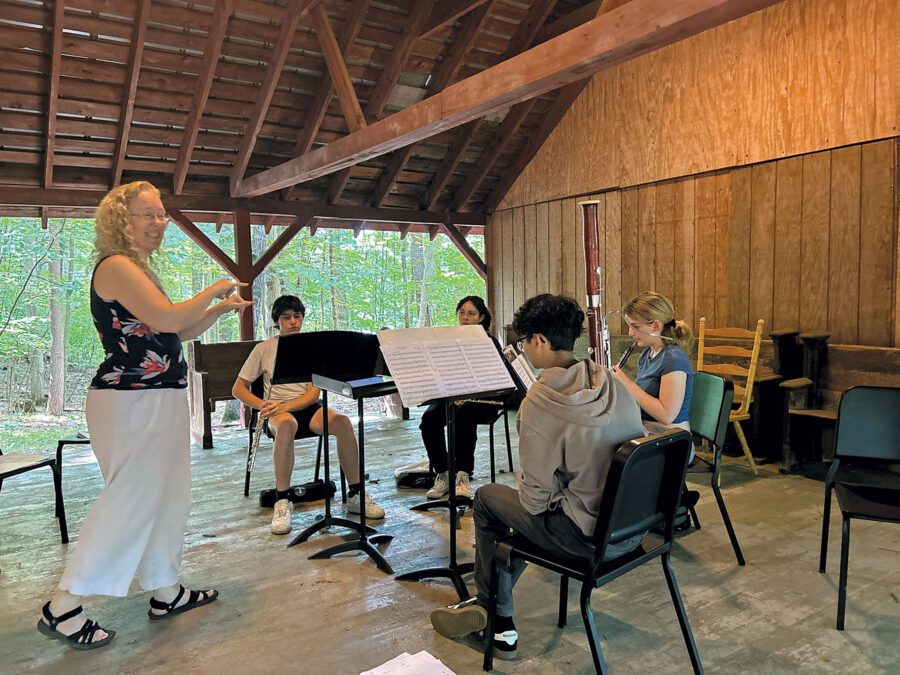 Small music outdoor lesson