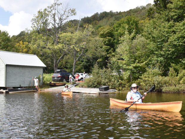 paddlers on the river