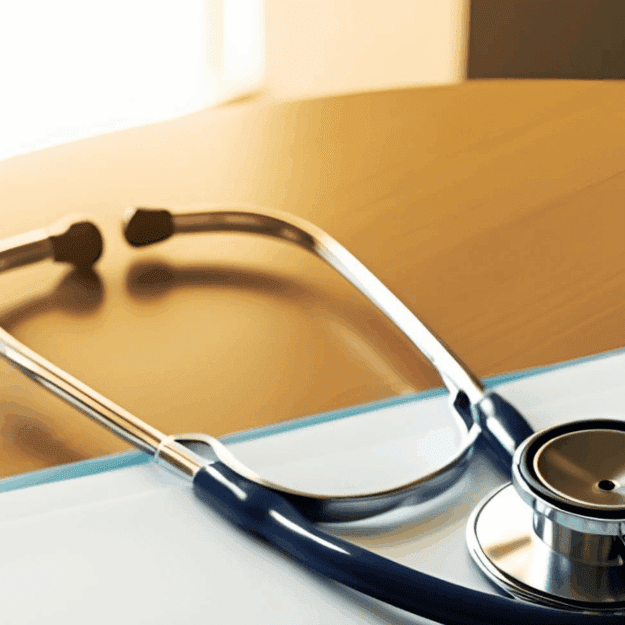 stethoscope on a pile of papers