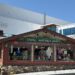 street view of a log cabin building in lake placid