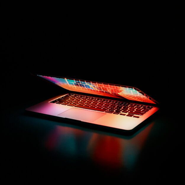 image of a laptop closing
