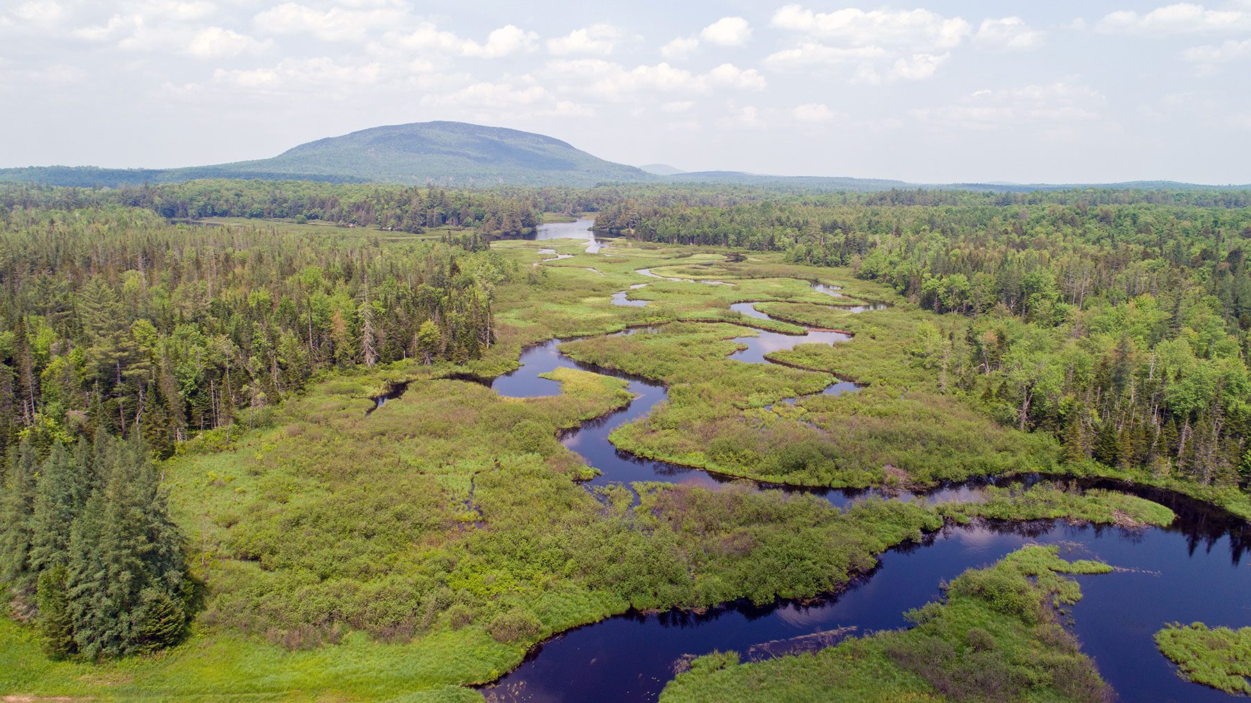 aerial view of paddling route