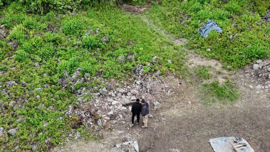 Aerial shot from for frederic at crown point