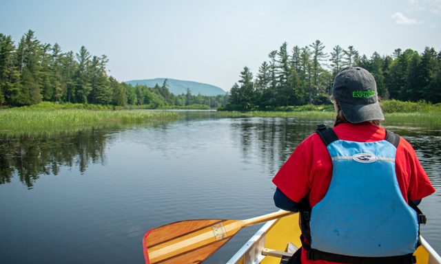 Person in canoe