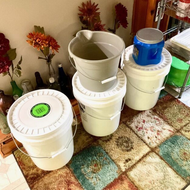 water in buckets in Ticonderoga
