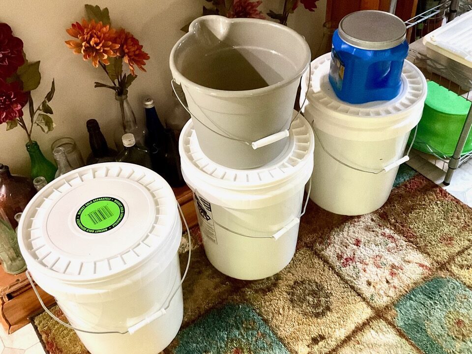 water in buckets in Ticonderoga