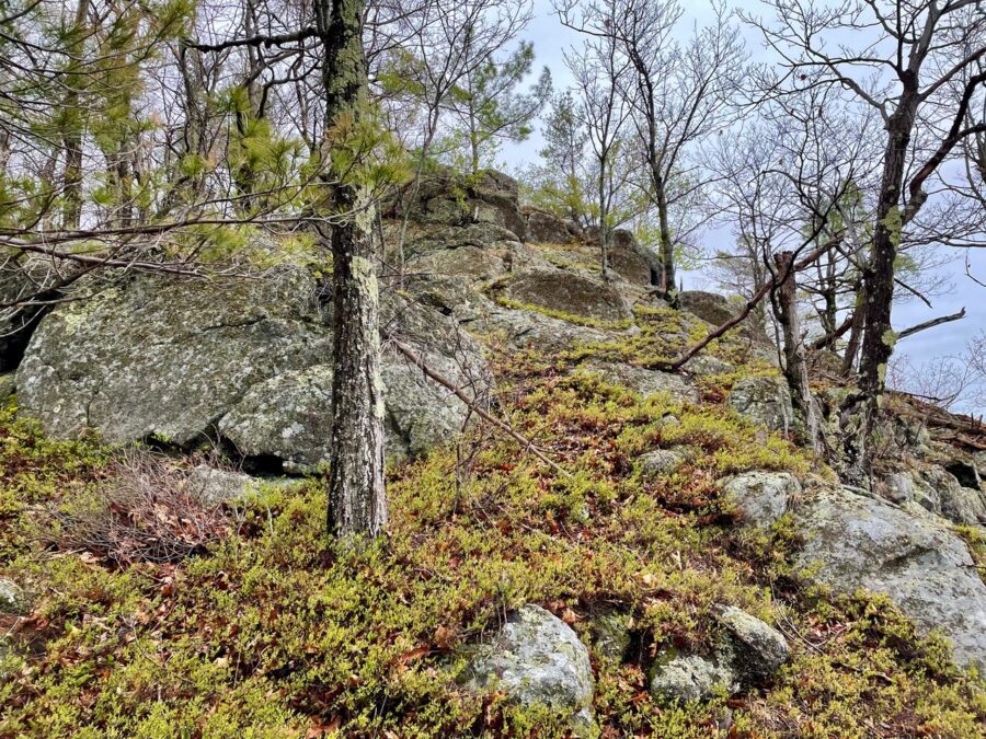 Rocky summit of Hoisington in Westport