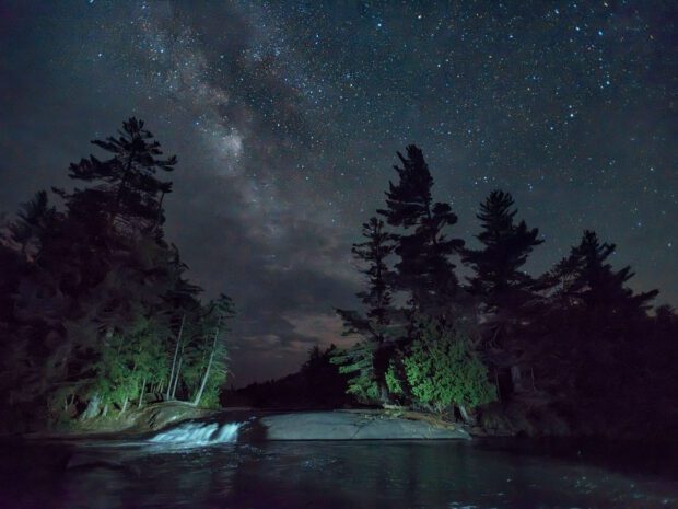 dramatic night skies