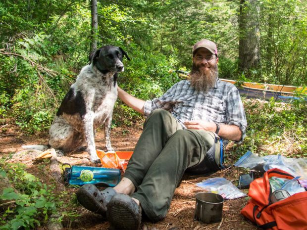 assistant ranger brendan jackson and his dog