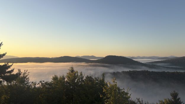 A sunrise view from the summit of Goodman Mountain on Friday, August 22. Photo by Carol MacKinnon