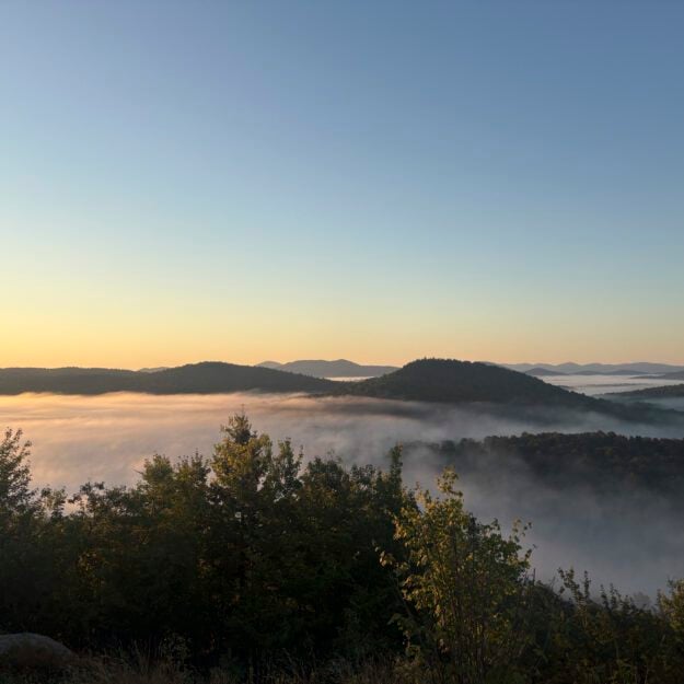 A sunrise view from the summit of Goodman Mountain on Friday, August 22. Photo by Carol MacKinnon