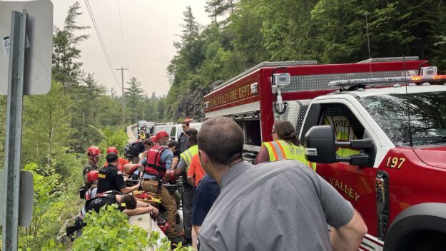 split rock falls rescue