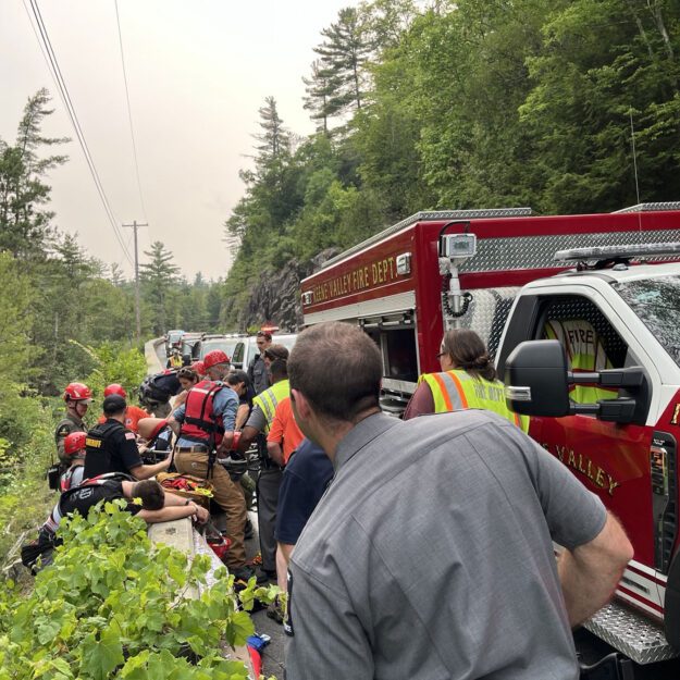 split rock falls rescue