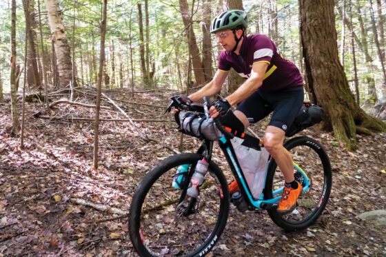 Zach Verhey of Wallkill on his way to win the 2019 edition of The Adirondack Trail Ride in a record of three days, 12 hours and 43 minutes.