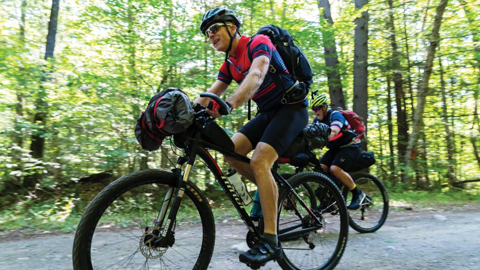 Bikers on the The Adirondack Trail Ride (TATR).