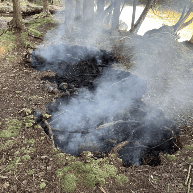 Big Island fire. Photo courtesy of DEC