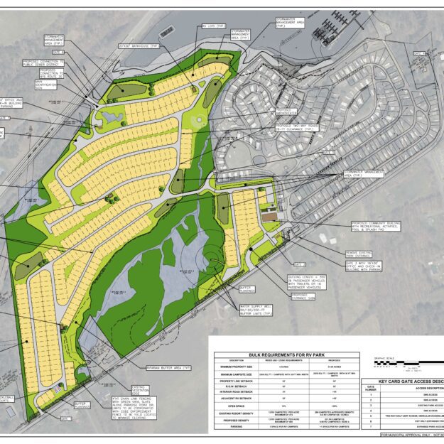 map of proposed Sunset Bay RV Park expansion