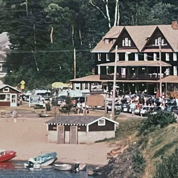 adirondack hotel in a vintage photo
